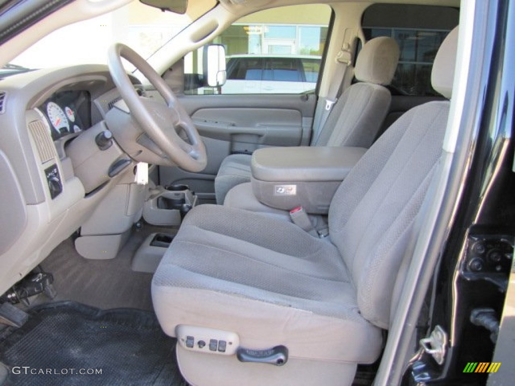 Dark Slate Gray Interior 2003 Dodge Ram 3500 SLT Quad Cab 4x4 Dually Photo #64096303