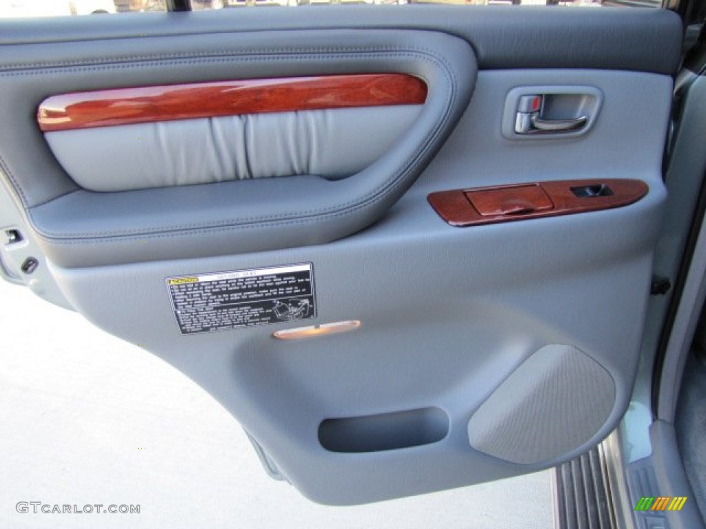 2001 Lexus LX 470 Gray Door Panel Photo #64096841