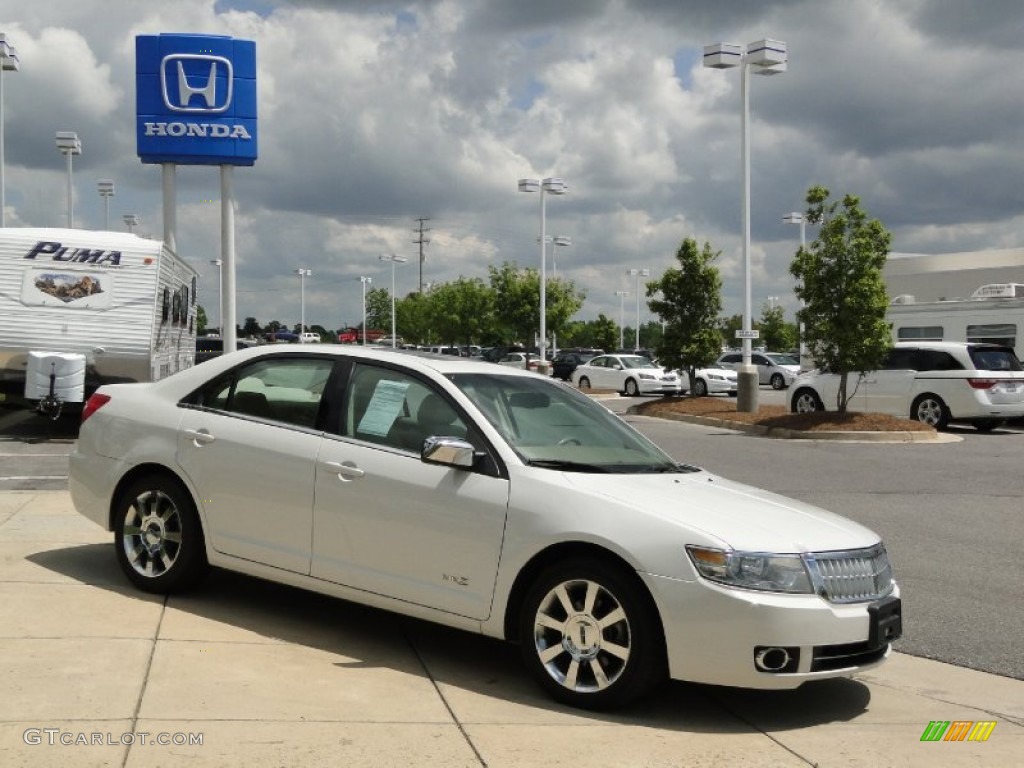 2008 MKZ Sedan - White Suede / Sand photo #3