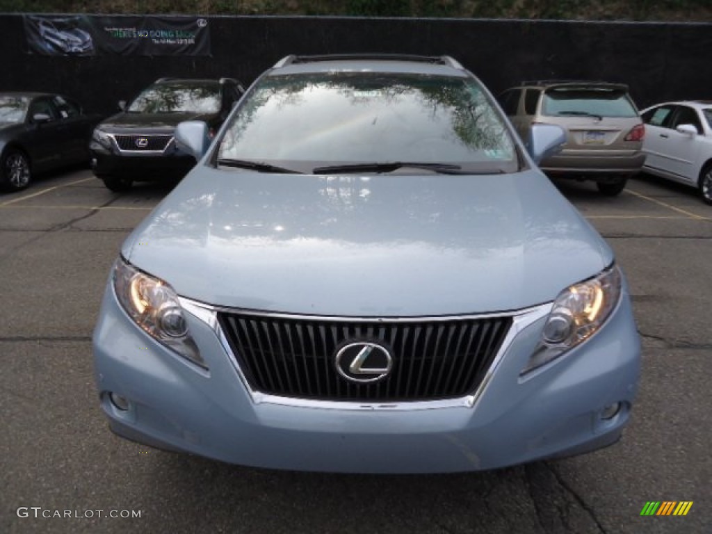 2012 RX 350 AWD - Cerulean Blue Metallic / Light Gray photo #7