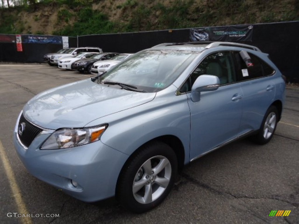 2012 RX 350 AWD - Cerulean Blue Metallic / Light Gray photo #8