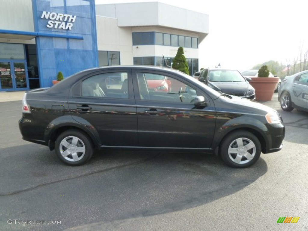 2010 Aveo LT Sedan - Black Granite / Charcoal photo #2