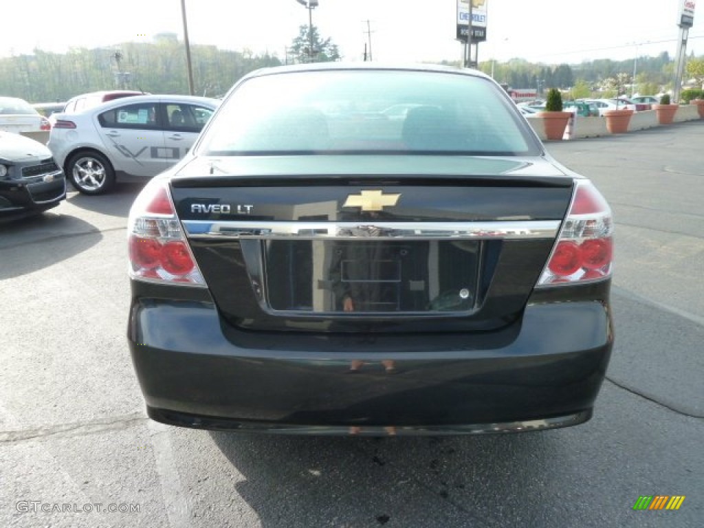 2010 Aveo LT Sedan - Black Granite / Charcoal photo #4