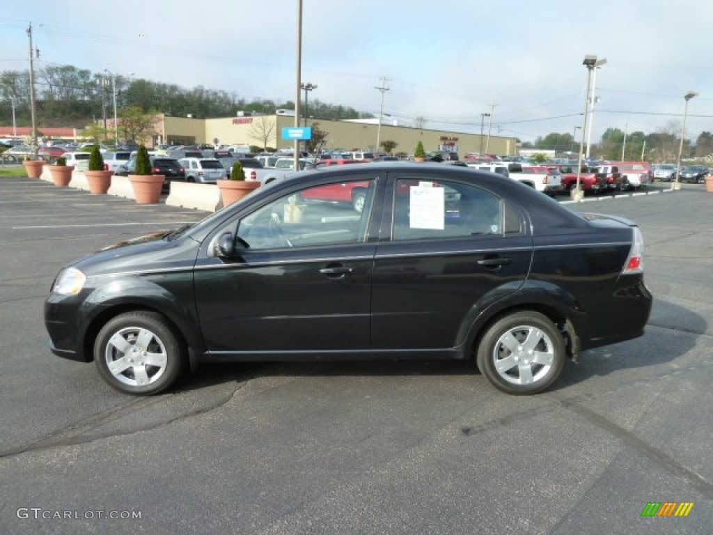 2010 Aveo LT Sedan - Black Granite / Charcoal photo #6