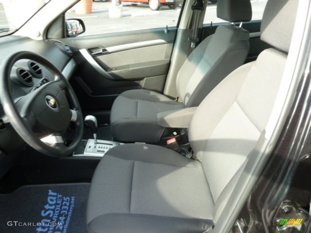 2010 Aveo LT Sedan - Black Granite / Charcoal photo #10