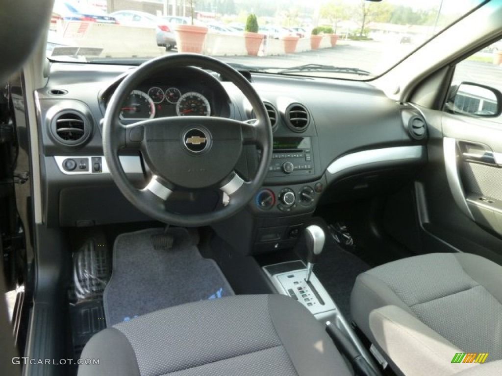 2010 Aveo LT Sedan - Black Granite / Charcoal photo #12