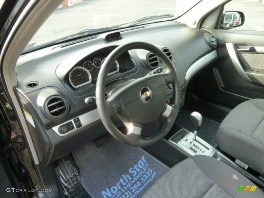 2010 Aveo LT Sedan - Black Granite / Charcoal photo #15