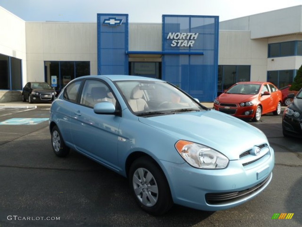 2011 Accent GS 3 Door - Ice Blue / Gray photo #1