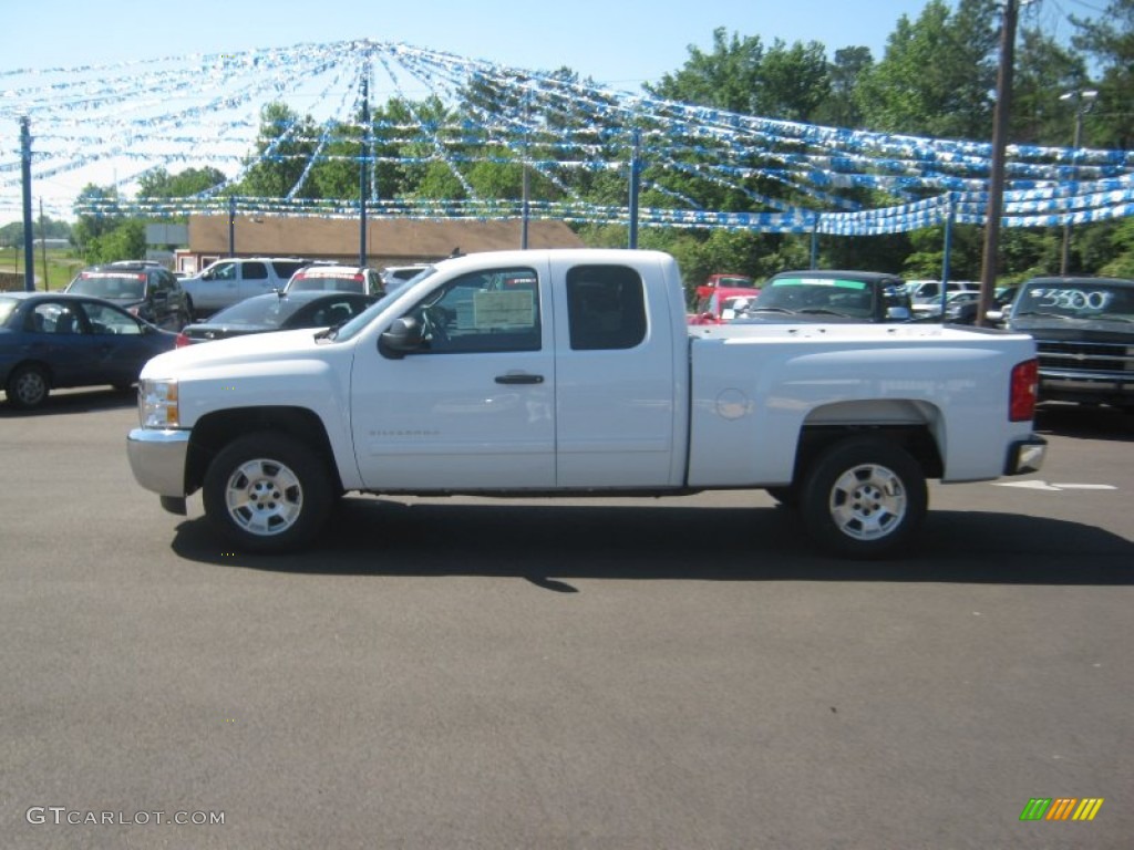 2012 Silverado 1500 LT Extended Cab - Summit White / Ebony photo #2