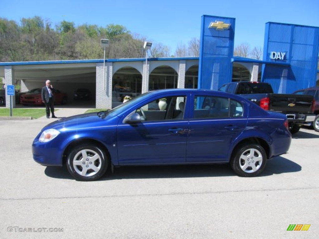 2007 Cobalt LS Sedan - Pace Blue / Gray photo #2