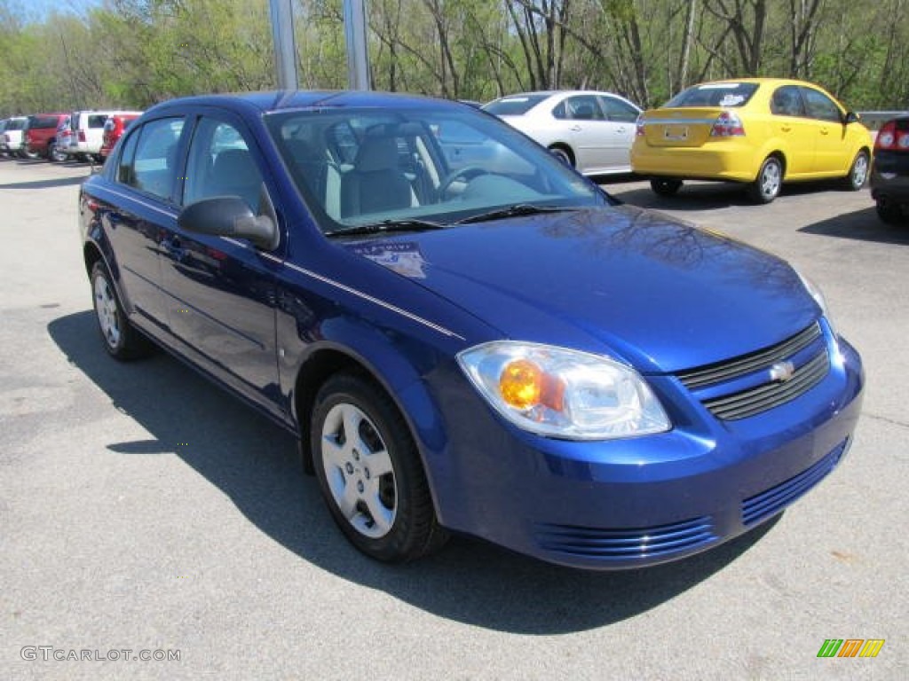 2007 Cobalt LS Sedan - Pace Blue / Gray photo #6