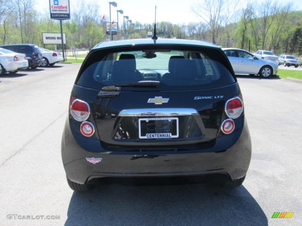 2012 Sonic LTZ Hatch - Black / Jet Black/Brick photo #3