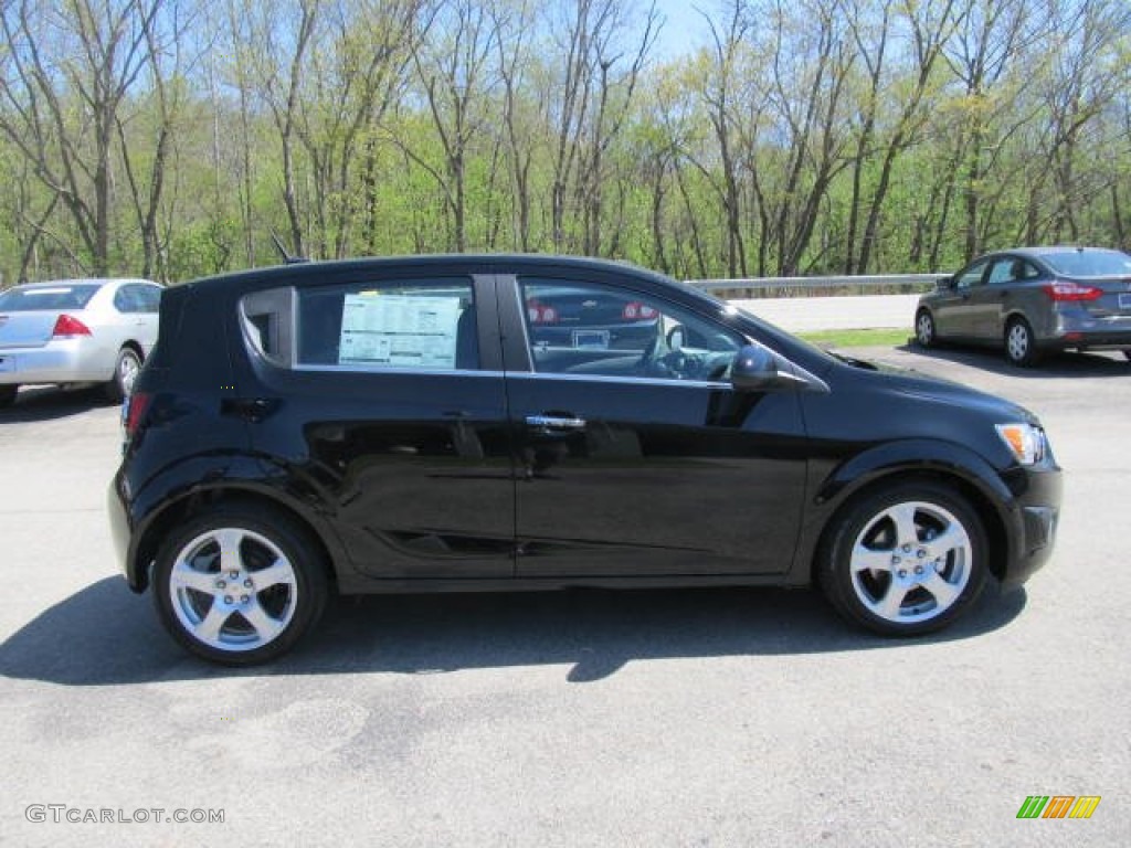 2012 Sonic LTZ Hatch - Black / Jet Black/Brick photo #4