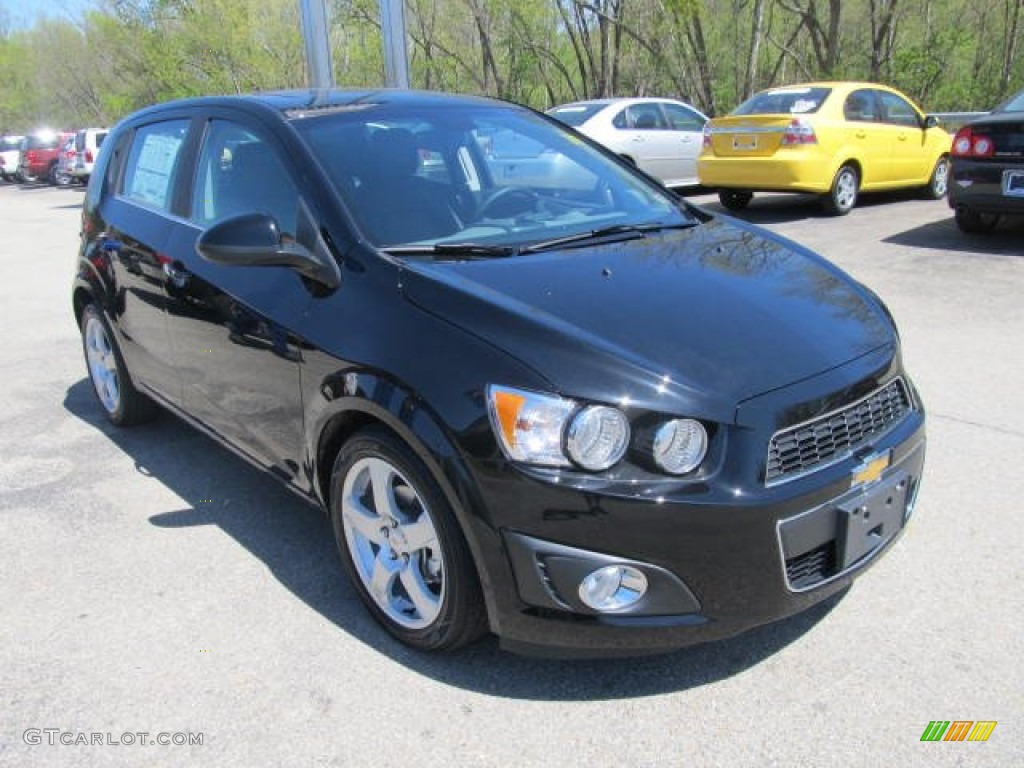 2012 Sonic LTZ Hatch - Black / Jet Black/Brick photo #5