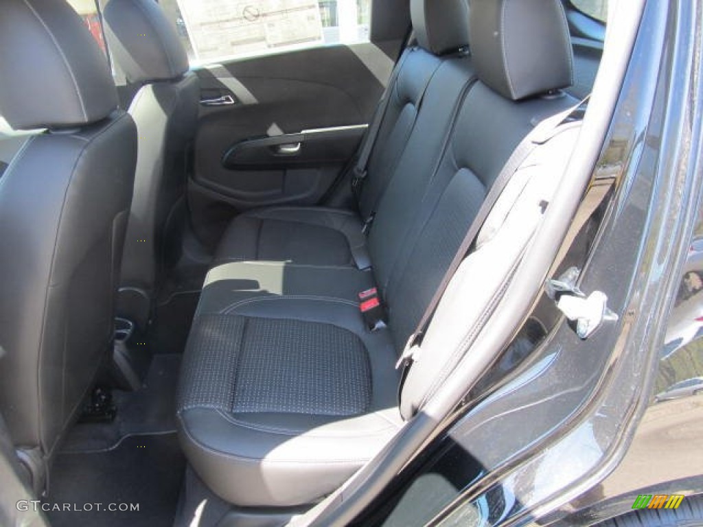 2012 Sonic LTZ Hatch - Black / Jet Black/Brick photo #10