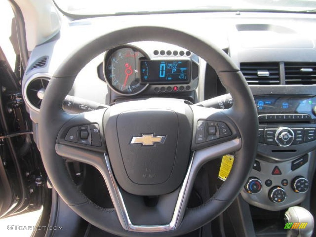 2012 Sonic LTZ Hatch - Black / Jet Black/Brick photo #11