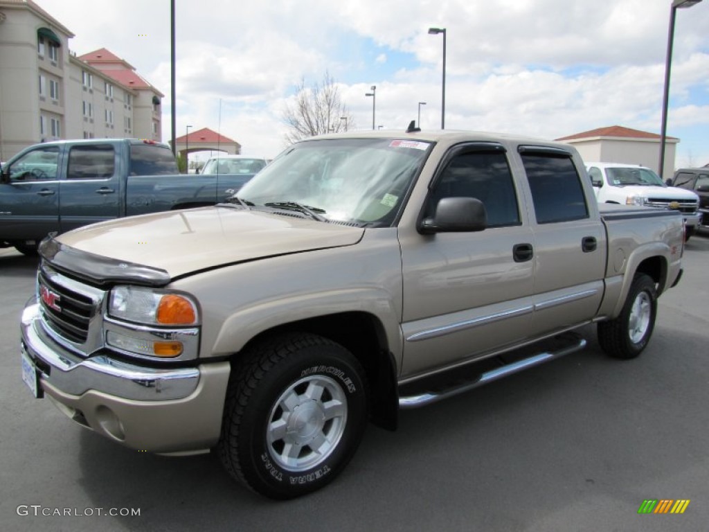 2006 Sierra 1500 SLT Z71 Crew Cab 4x4 - Sand Beige Metallic / Neutral photo #3