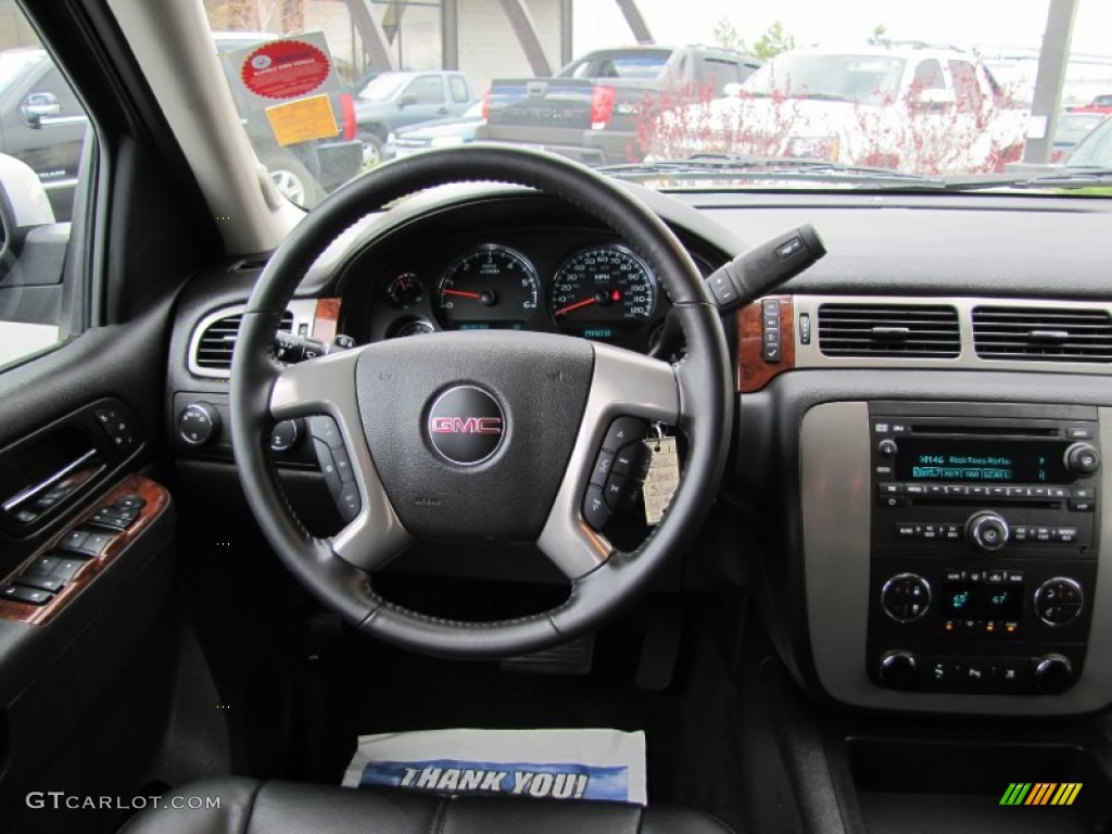 2011 Yukon SLT 4x4 - Pure Silver Metallic / Ebony photo #9