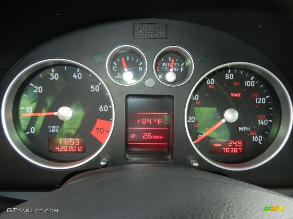 2003 Audi TT 1.8T quattro Coupe Gauges Photos