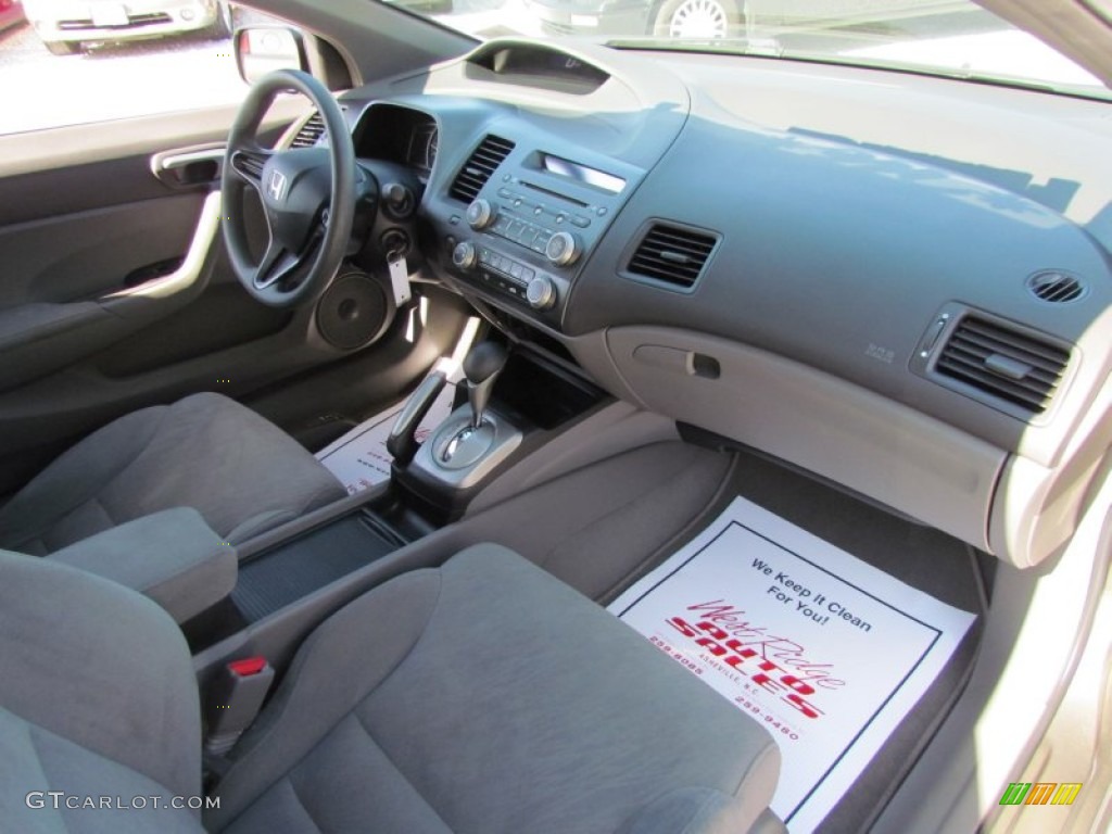 2006 Civic LX Coupe - Galaxy Gray Metallic / Gray photo #25