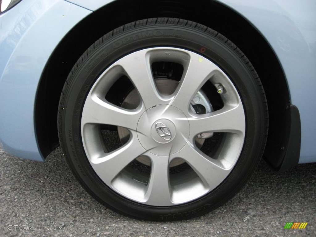 2012 Elantra Limited - Blue Sky Metallic / Beige photo #11