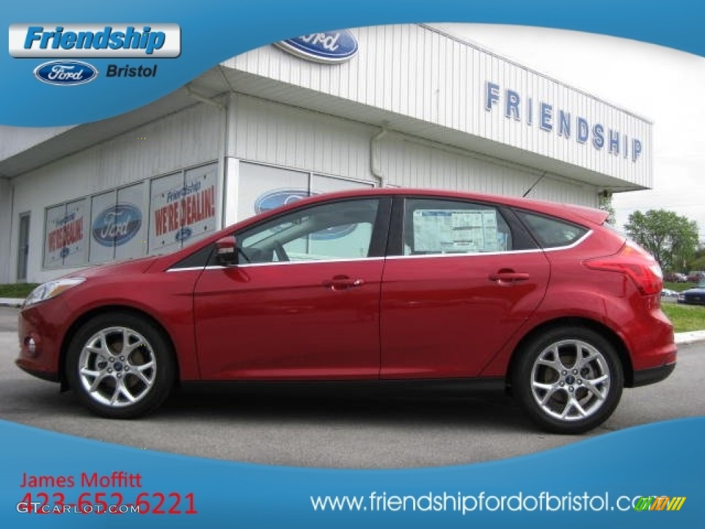2012 Focus SEL 5-Door - Red Candy Metallic / Charcoal Black Leather photo #1