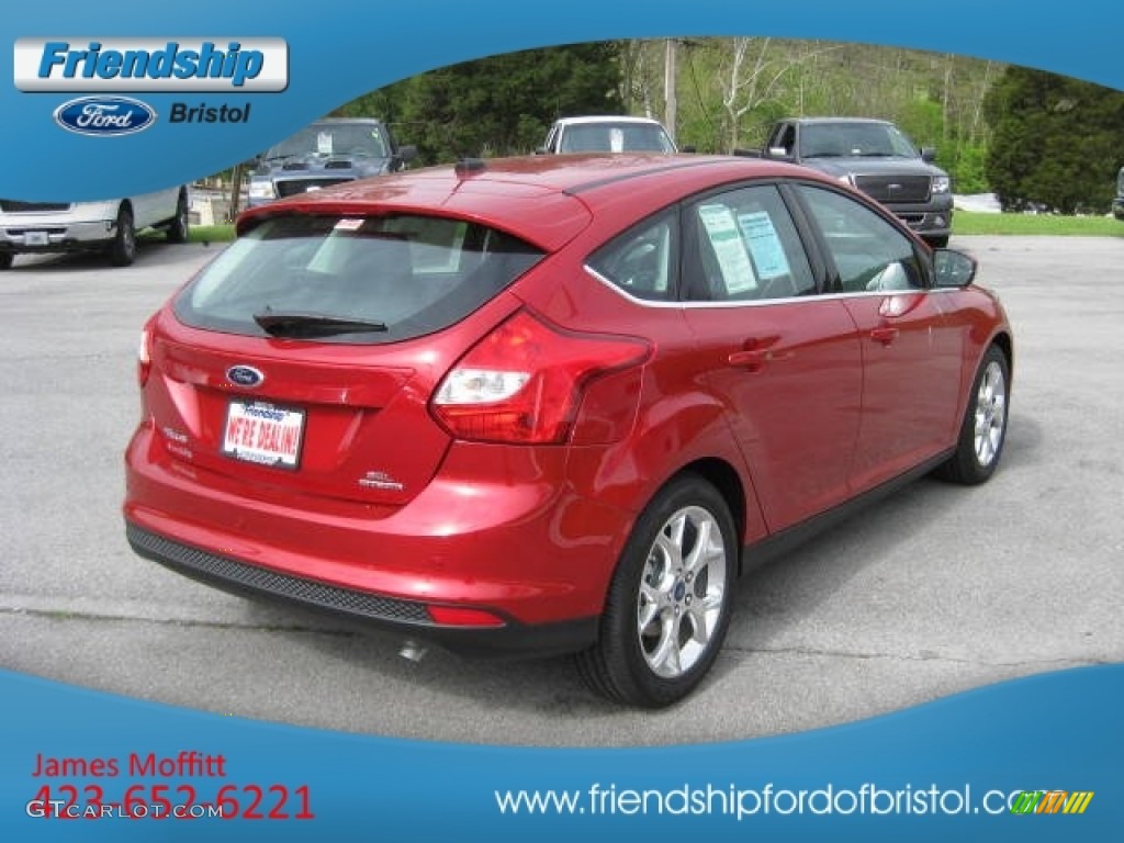 2012 Focus SEL 5-Door - Red Candy Metallic / Charcoal Black Leather photo #6