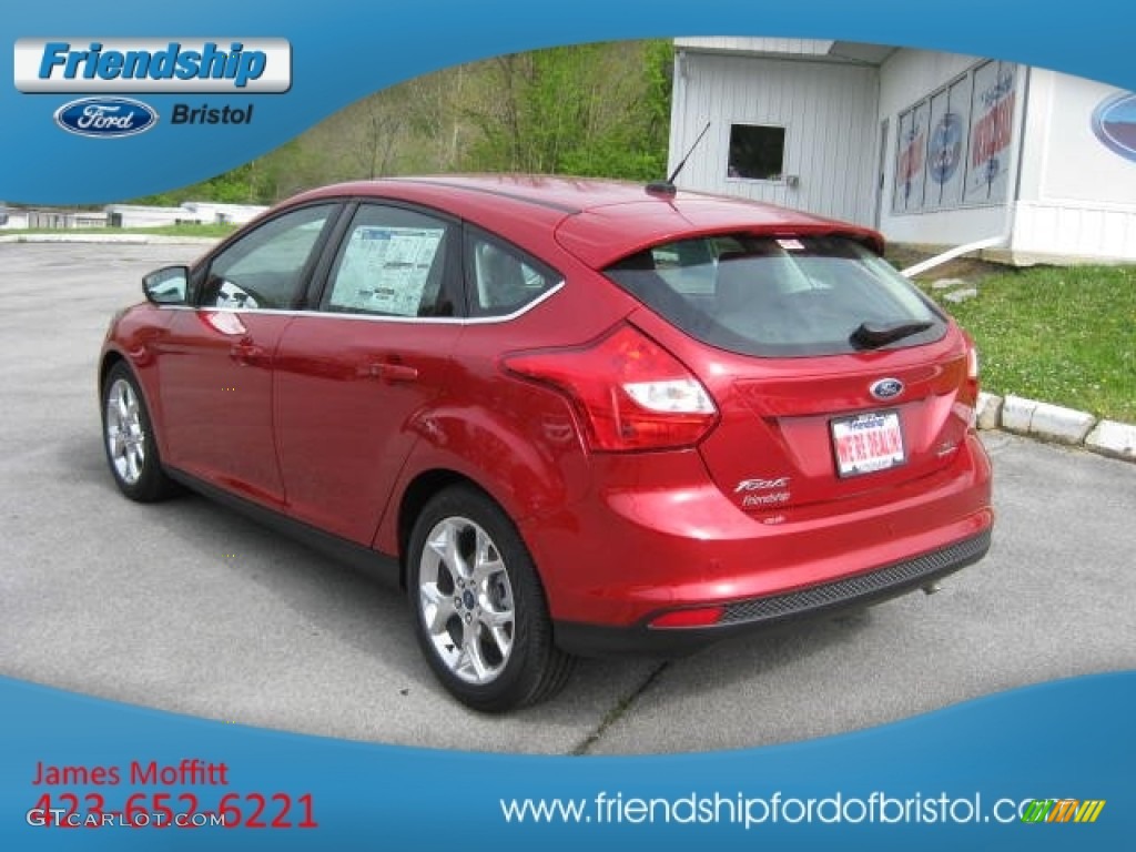 2012 Focus SEL 5-Door - Red Candy Metallic / Charcoal Black Leather photo #8