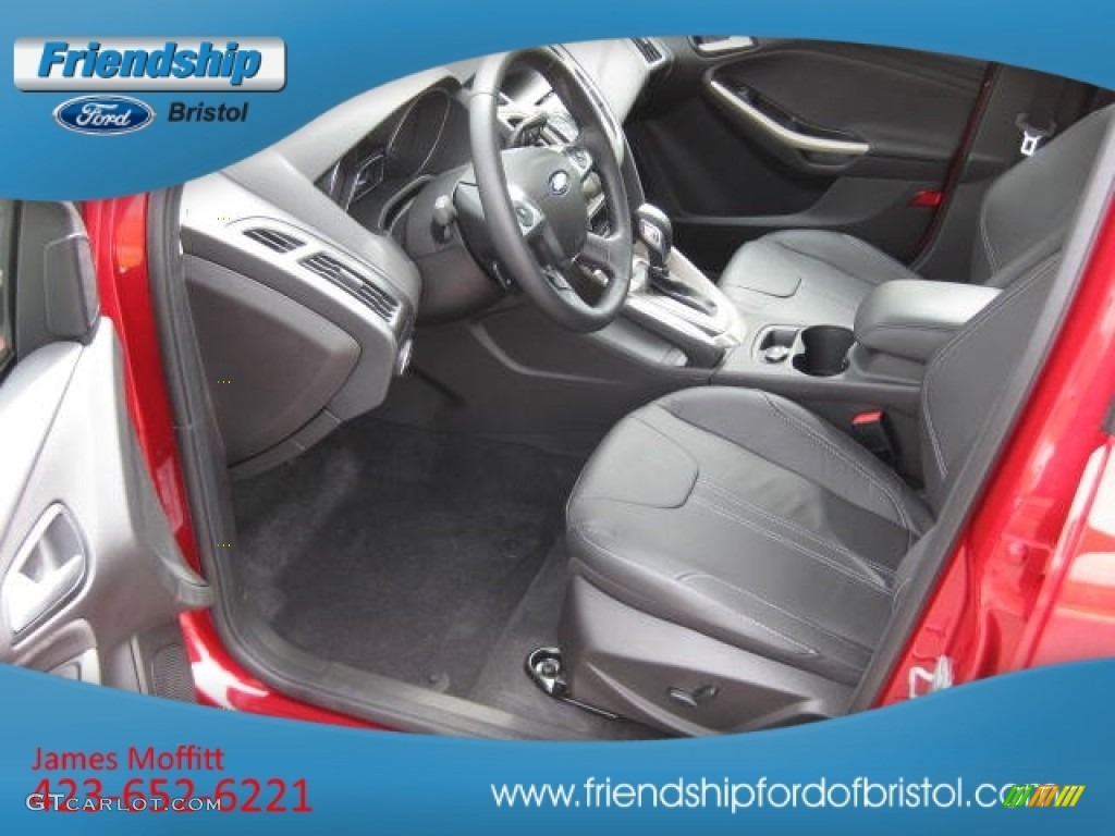 2012 Focus SEL 5-Door - Red Candy Metallic / Charcoal Black Leather photo #11