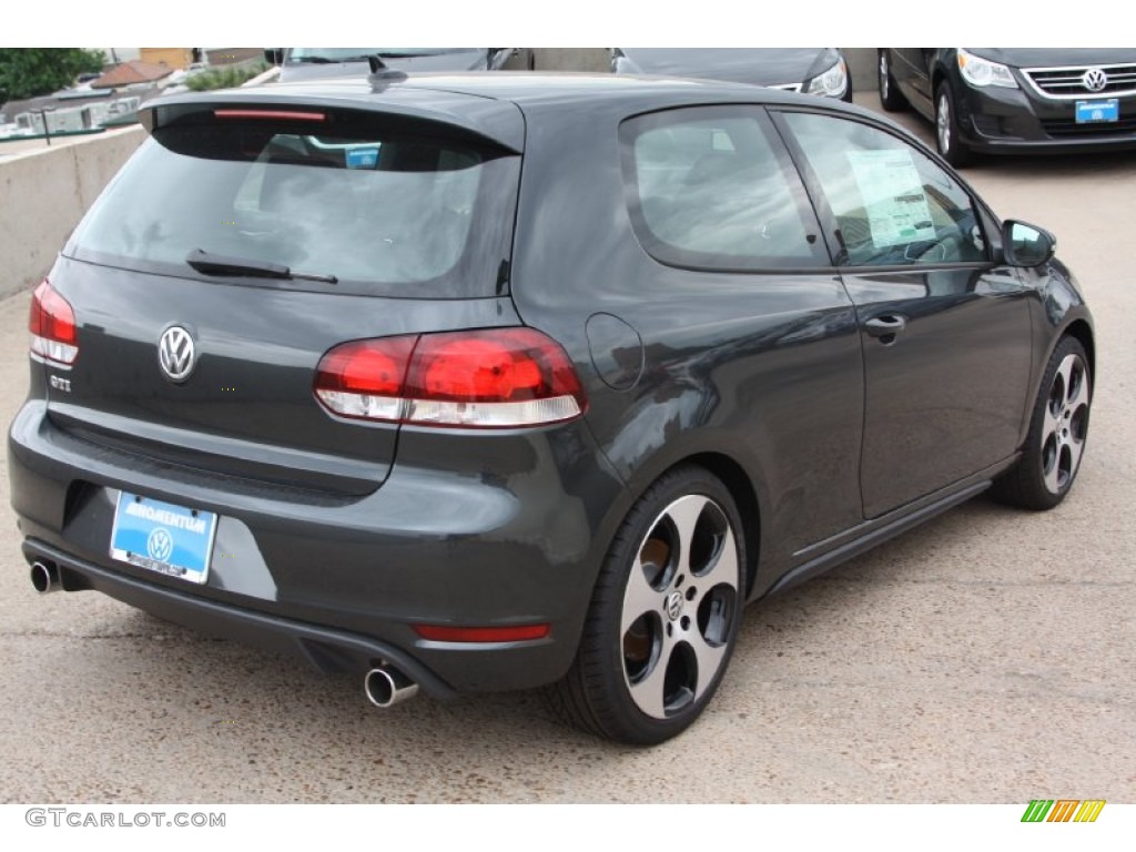 2012 GTI 2 Door - Carbon Steel Gray Metallic / Interlagos Plaid Cloth photo #6