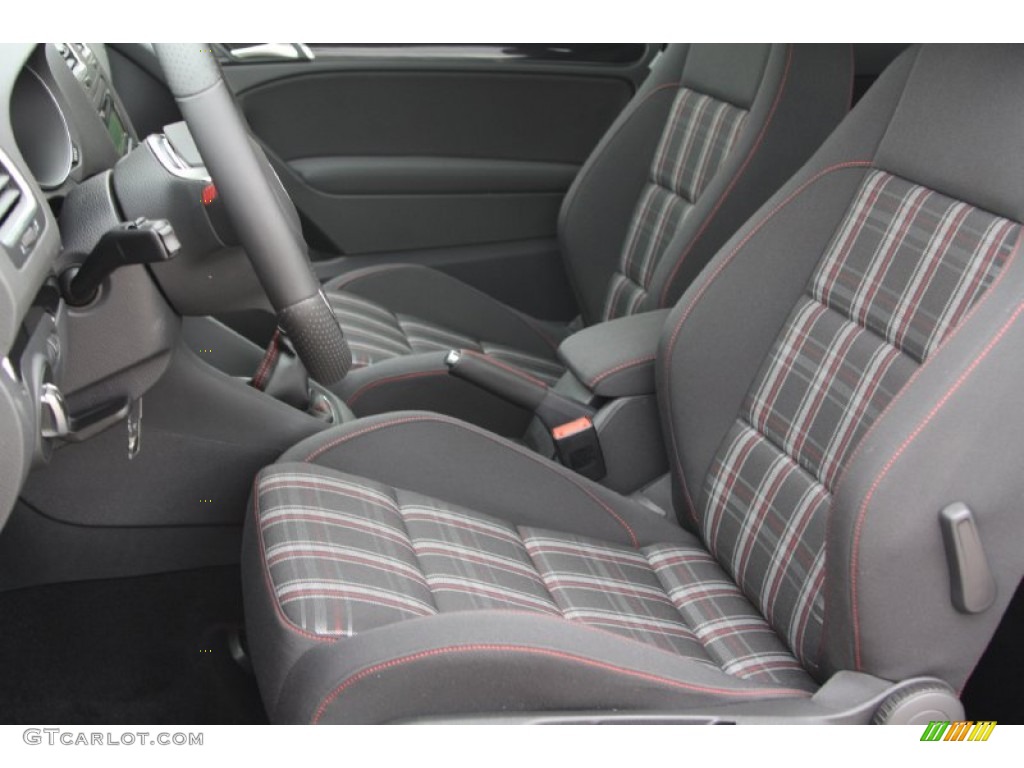 2012 GTI 2 Door - Carbon Steel Gray Metallic / Interlagos Plaid Cloth photo #10