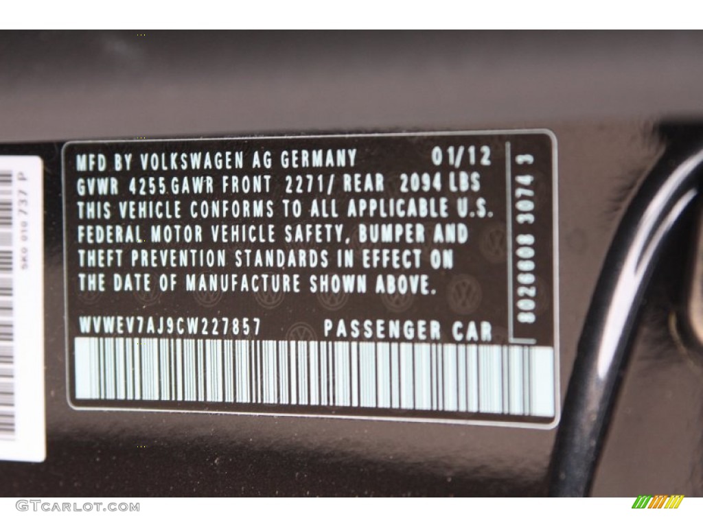 2012 GTI 2 Door - Carbon Steel Gray Metallic / Interlagos Plaid Cloth photo #24