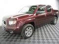 2008 Dark Cherry Pearl Honda Ridgeline RTX  photo #2