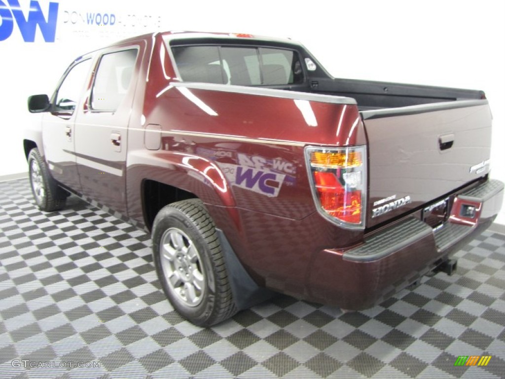 2008 Ridgeline RTX - Dark Cherry Pearl / Beige photo #3