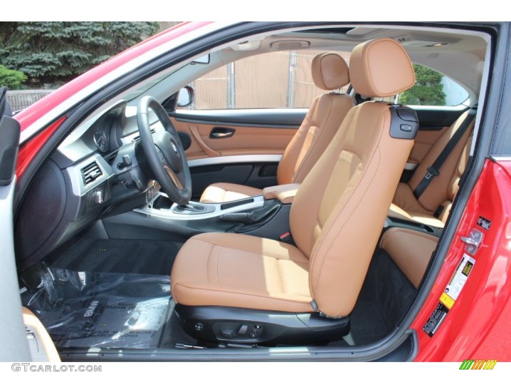 Saddle Brown Interior 2012 BMW 3 Series 328i xDrive Coupe Photo #64110465