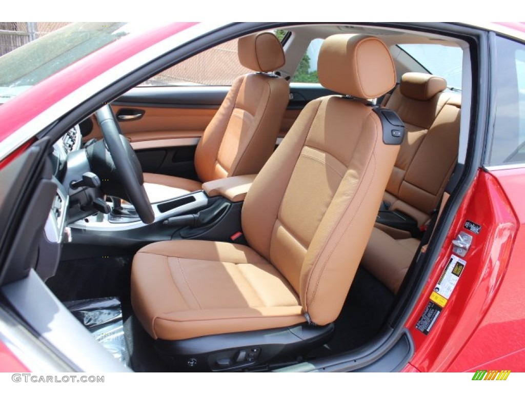 Saddle Brown Interior 2012 BMW 3 Series 328i xDrive Coupe Photo #64110474