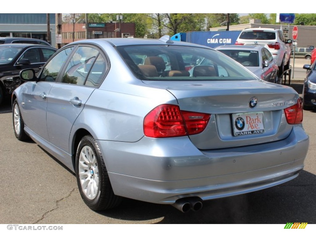 2009 3 Series 328xi Sedan - Blue Water Metallic / Saddle Brown Dakota Leather photo #7