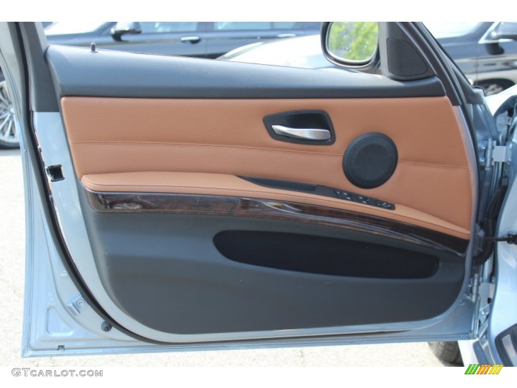 2009 BMW 3 Series 328xi Sedan Saddle Brown Dakota Leather Door Panel Photo #64111584