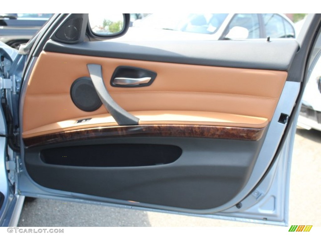 2009 BMW 3 Series 328xi Sedan Saddle Brown Dakota Leather Door Panel Photo #64111728