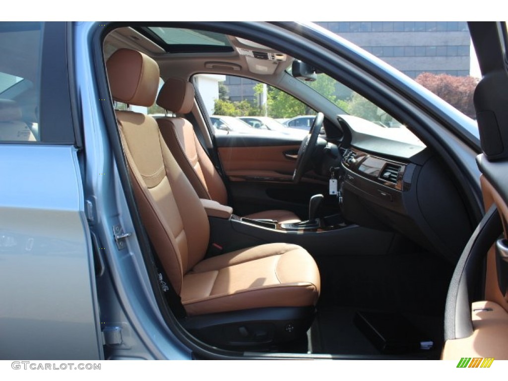 2009 3 Series 328xi Sedan - Blue Water Metallic / Saddle Brown Dakota Leather photo #27