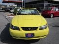 2003 Zinc Yellow Ford Mustang V6 Convertible  photo #8