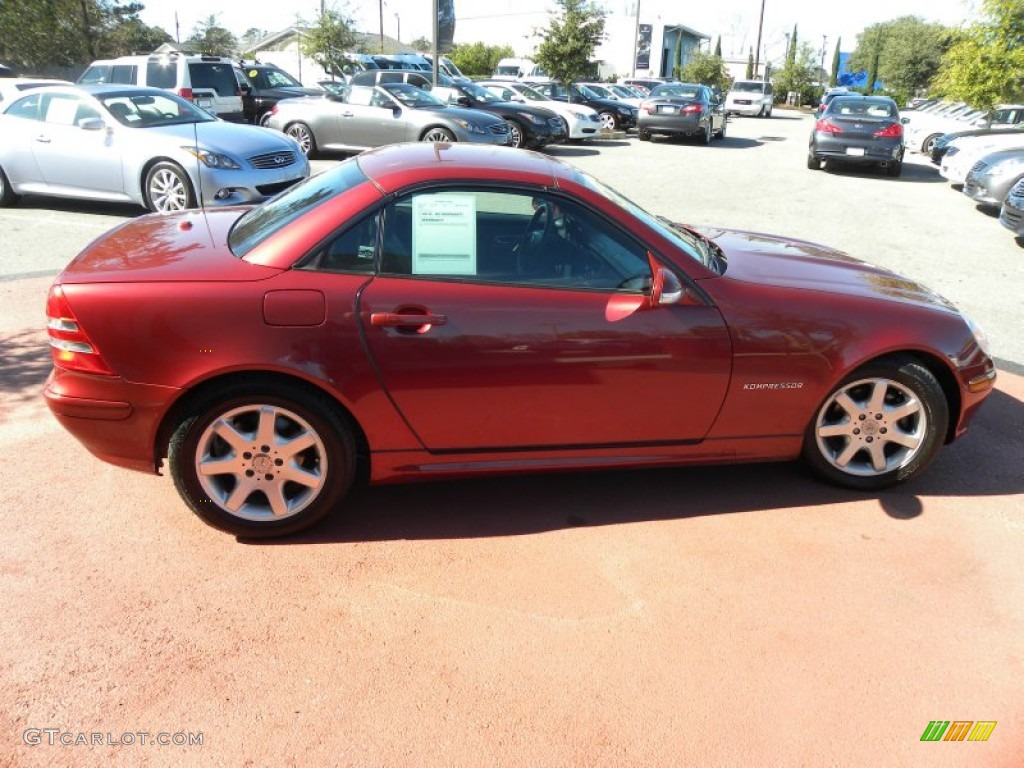 2003 SLK 230 Kompressor Roadster - Firemist Red Metallic / Charcoal photo #8