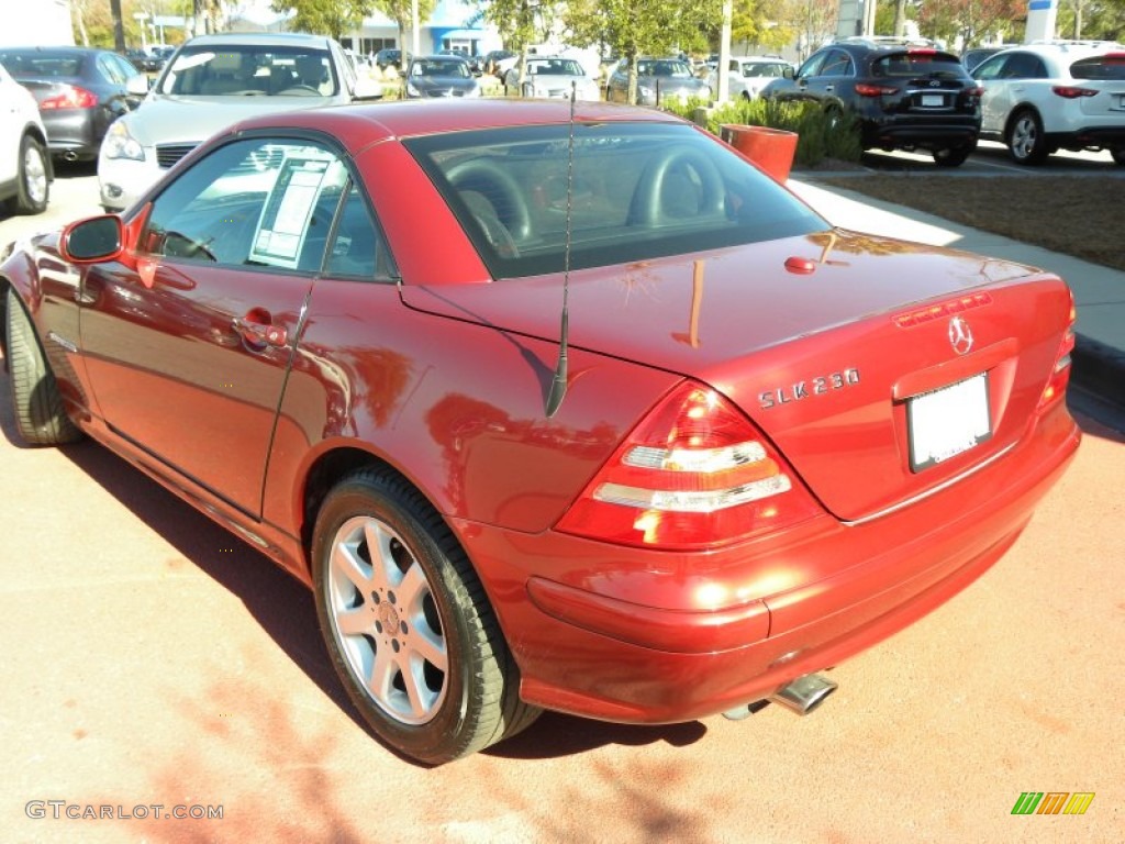 2003 SLK 230 Kompressor Roadster - Firemist Red Metallic / Charcoal photo #12