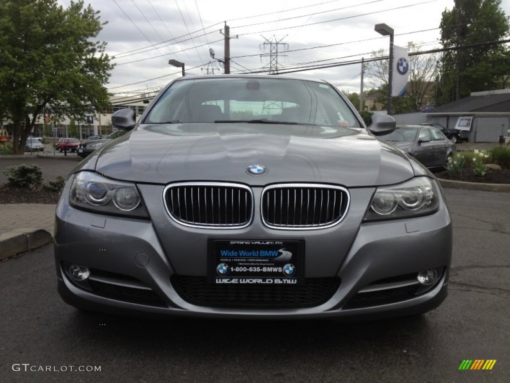 2009 3 Series 335xi Sedan - Space Grey Metallic / Black photo #2