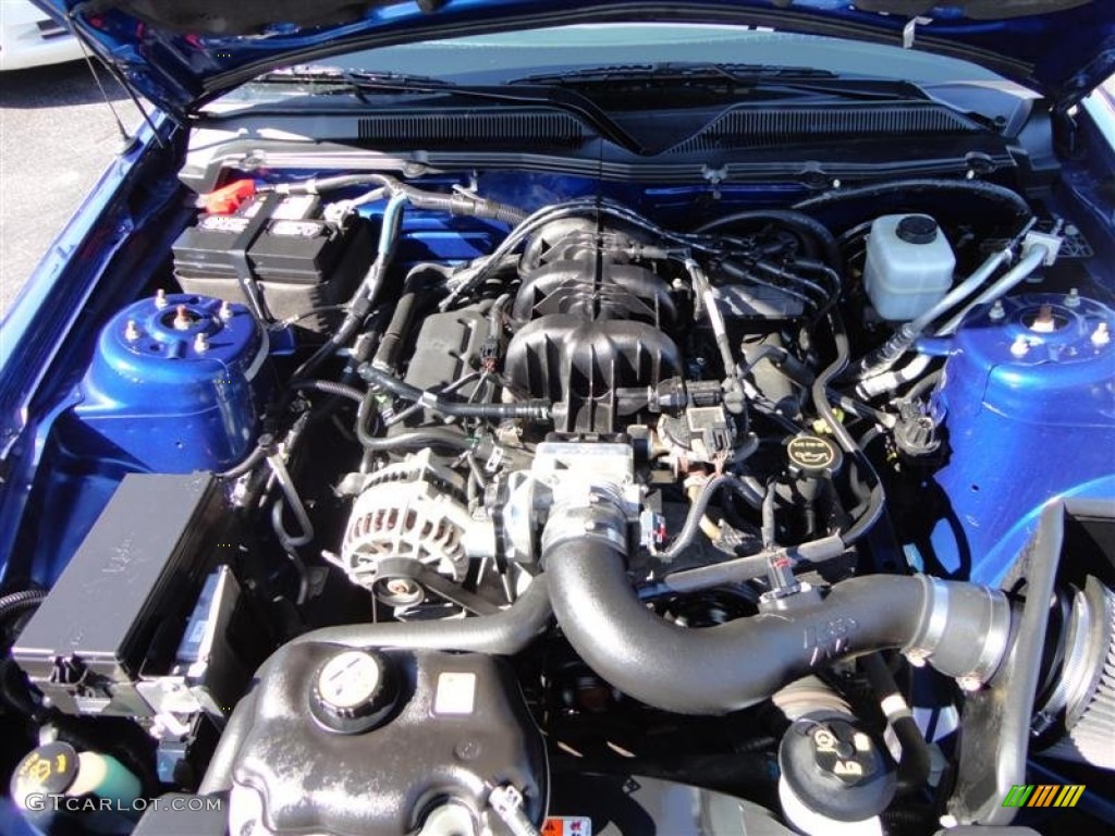 2008 Mustang V6 Deluxe Coupe - Vista Blue Metallic / Dark Charcoal photo #9