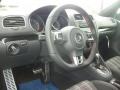Interlagos Plaid Cloth Steering Wheel Photo for 2012 Volkswagen GTI #64115304