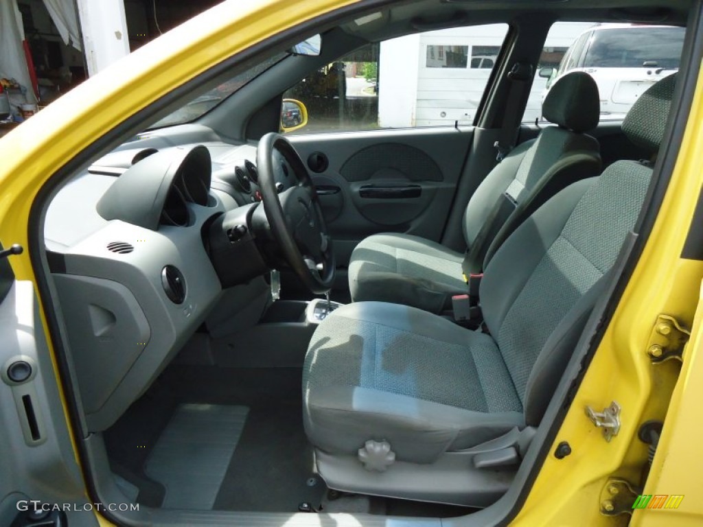 2005 Aveo LT Hatchback - Summer Yellow / Gray photo #10