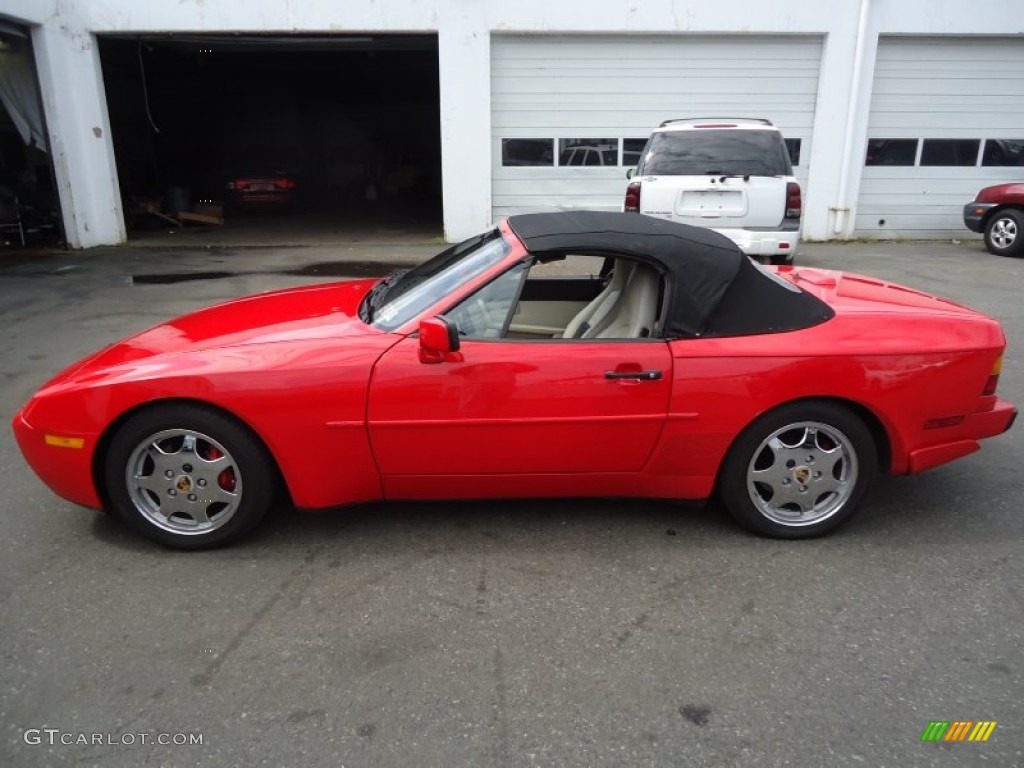 Guards Red 1990 Porsche 944 S2 Convertible Exterior Photo #64117389