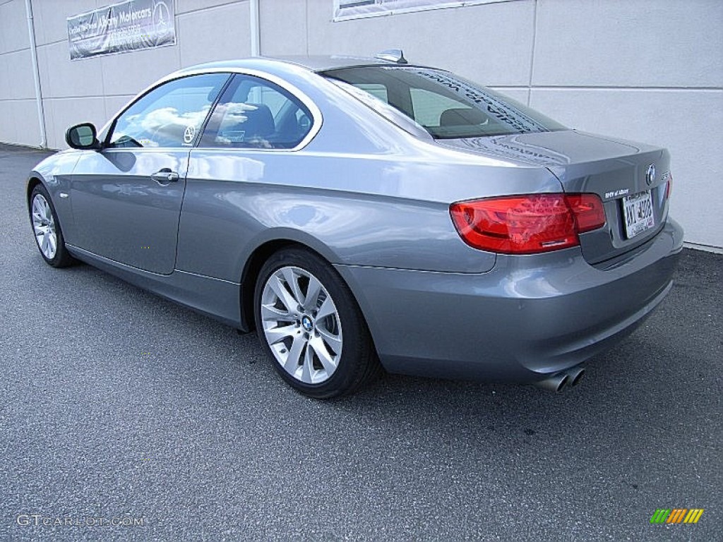 2011 3 Series 328i Coupe - Space Gray Metallic / Black photo #8