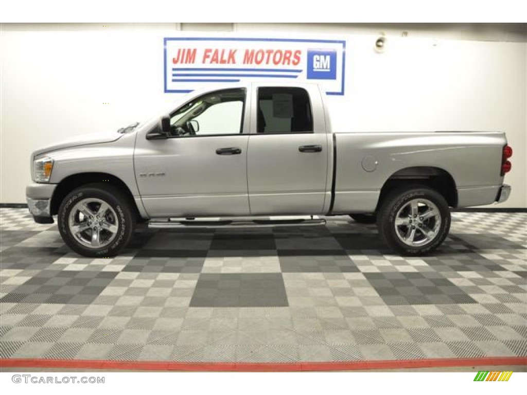 2008 Ram 1500 Big Horn Edition Quad Cab 4x4 - Bright Silver Metallic / Medium Slate Gray photo #8